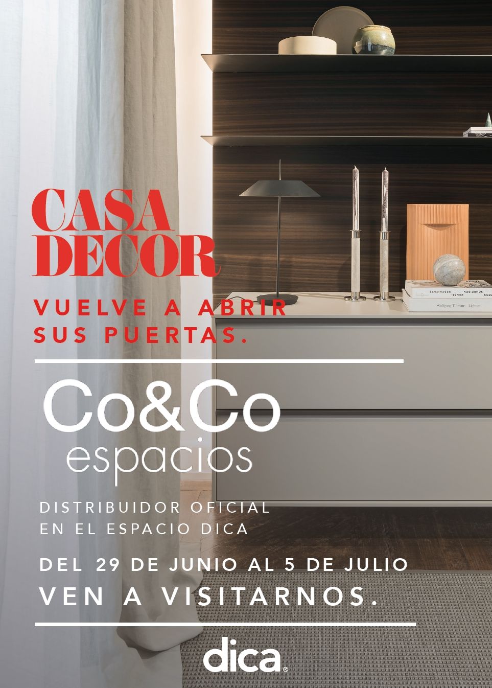 Co&Co Espacios estará presetente en Casa Decor del 29 de Junio al 5 de Julio dica madrid